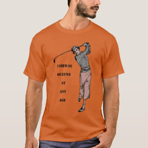 Vintages Golfen Frauen Golfschläger Golf Club URM T-Shirt