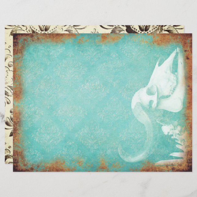 Vintages Gothic-Scrapbook (Vorne/Hinten)