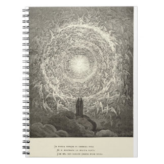 Vintages göttliches Komödien-Notizbuch Notizblock