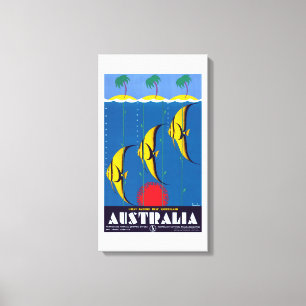 Vintages Great Barrier Reef Leinwanddruck