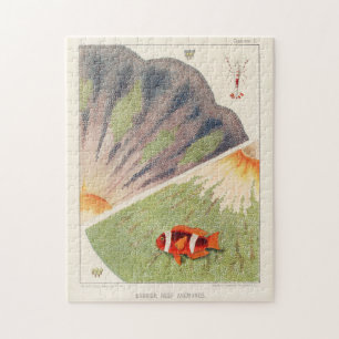 Vintages Great Barrier Reef of Australia Anemones Puzzle