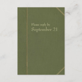Vintages Green Book uAwg RSVP Karte