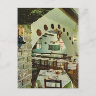 Vintages Griechenland, in einer griechischen Taver Postkarte