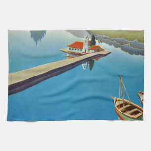 Vintages Griechenland - Insel Korfu Küchentuch