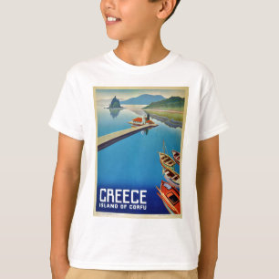 Vintages Griechenland - Insel Korfu T-Shirt