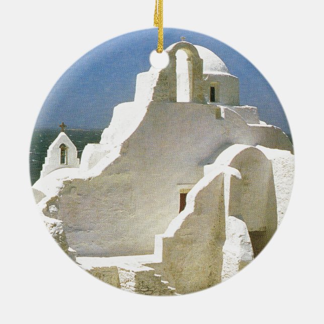 Vintages Griechenland, Myconos, griechische Keramikornament (Hinten)