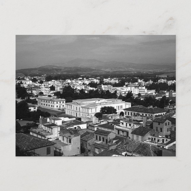 Vintages Griechenland Nafplion Stadt Postkarte (Vorderseite)