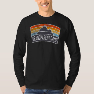 Vintages Großeltern Camp Rainbow Camping Berg T-Shirt