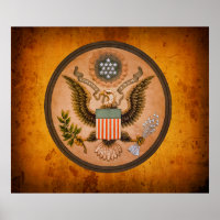 Vintages Grosses SIEGEL der Vereinigten Staaten 18