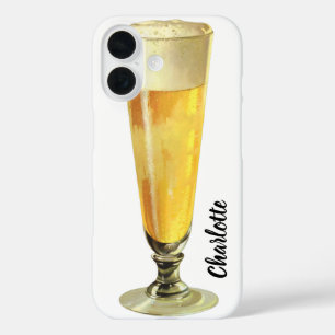 Vintages großes, tiefgefrorenes Bier, alkoholische iPhone 16 Hülle