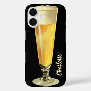 Vintages großes, tiefgefrorenes Bier, alkoholische iPhone 16 Hülle