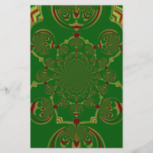 Vintages Grün Briefpapier