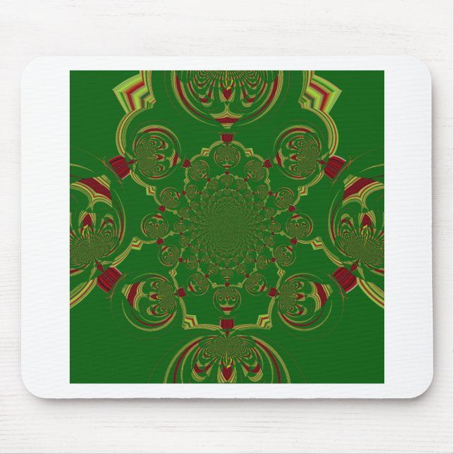 Vintages Grün Mousepad (Vorne)