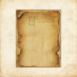 Vintages Grunge Receipt Scrapbook