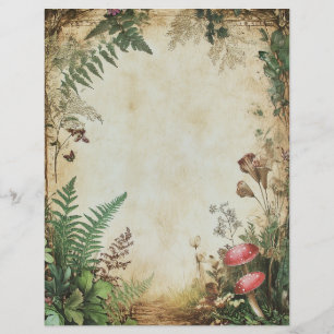Vintages grungy Botanisches Scrapbook Junk Journal