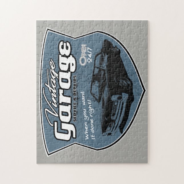 Vintages GTO Garagen-Schild Puzzle (Vertikal)