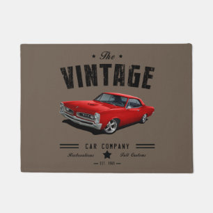Vintages GTO in Rot Fußmatte