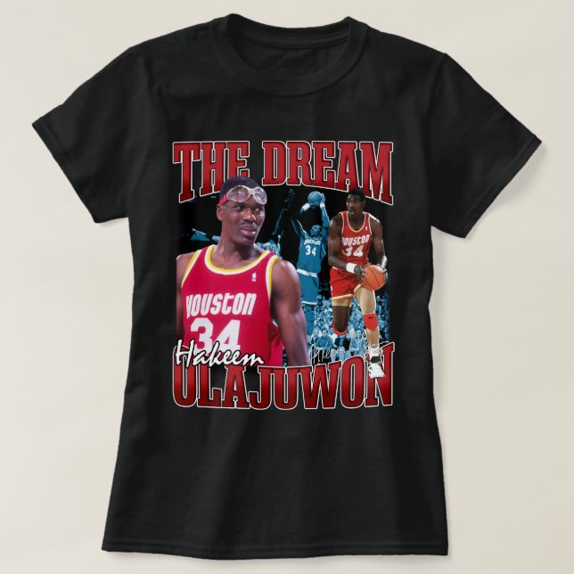 Vintages Hakeem Olajuwon Basketball Basketball T-Shirt (Design vorne)