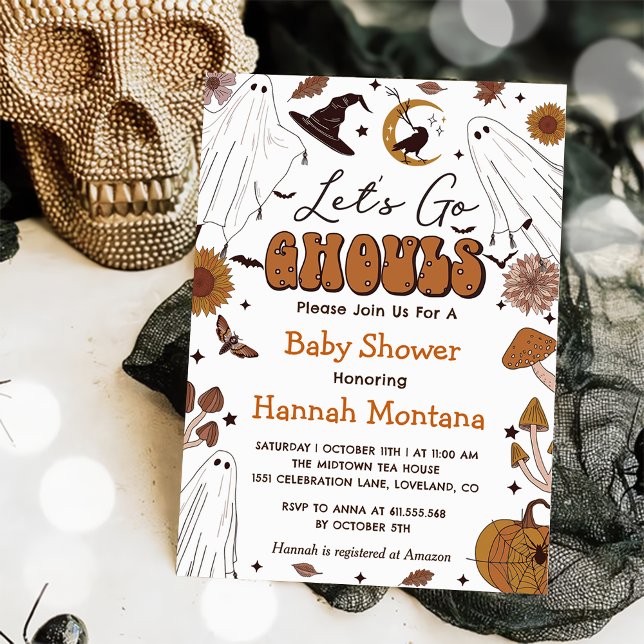 Vintages Halloween-Baby-Dusche-Party Einladung (Von Creator hochgeladen)