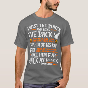 Vintages Halloween Beängstigend Black Cat Jackolan T-Shirt
