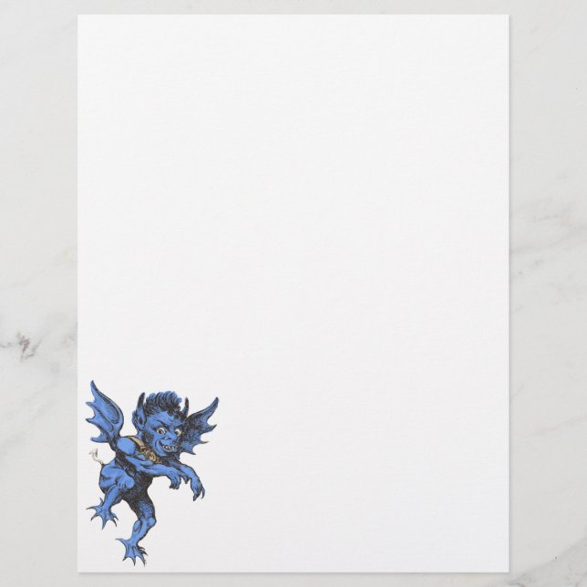 Vintages Halloween, Beängstigender Gardinendemon Flyer (Vorne)