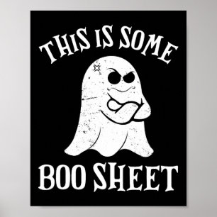 Vintages Halloween-Boot Das ist ein Bootschild Poster