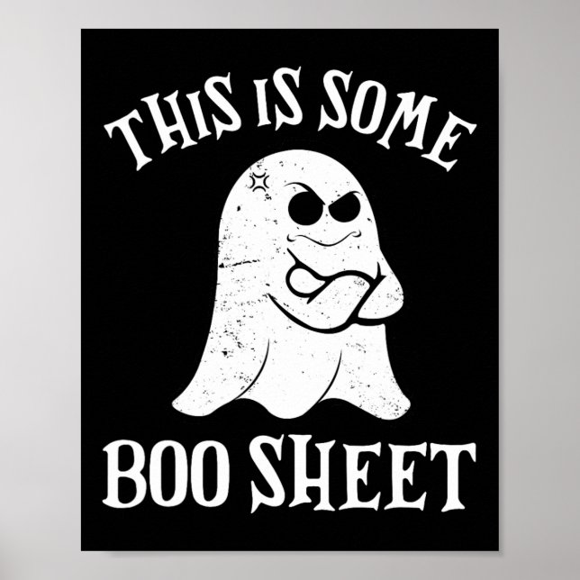 Vintages Halloween-Boot Das ist ein Bootschild Poster (Vorne)