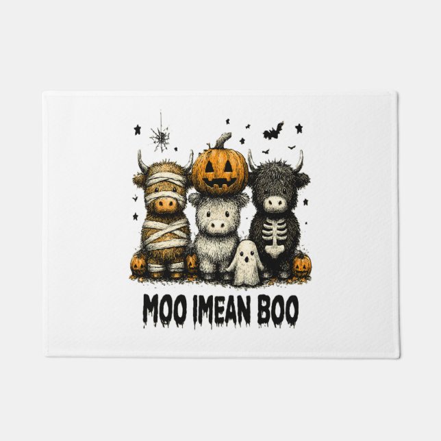 Vintages Halloween-Bulleblatt Fußmatte (Vorderseite)