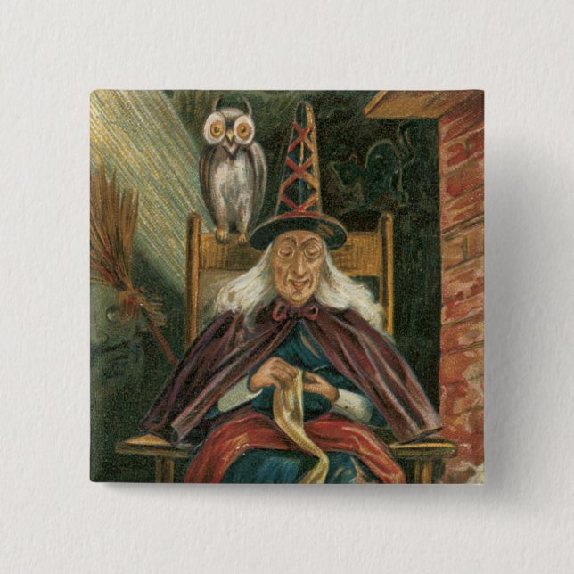 Vintages Halloween-Button Button (Vorderseite)