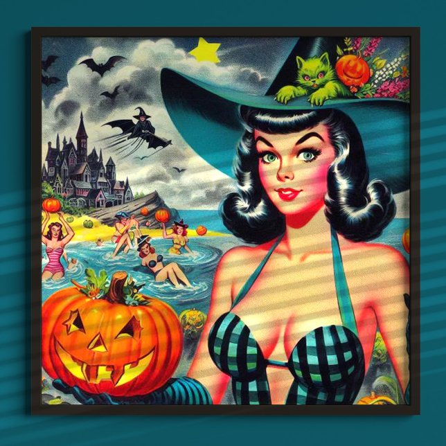 Vintages Halloween-Button Poster (Von Creator hochgeladen)