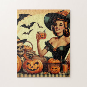 Vintages Halloween-Button Puzzle