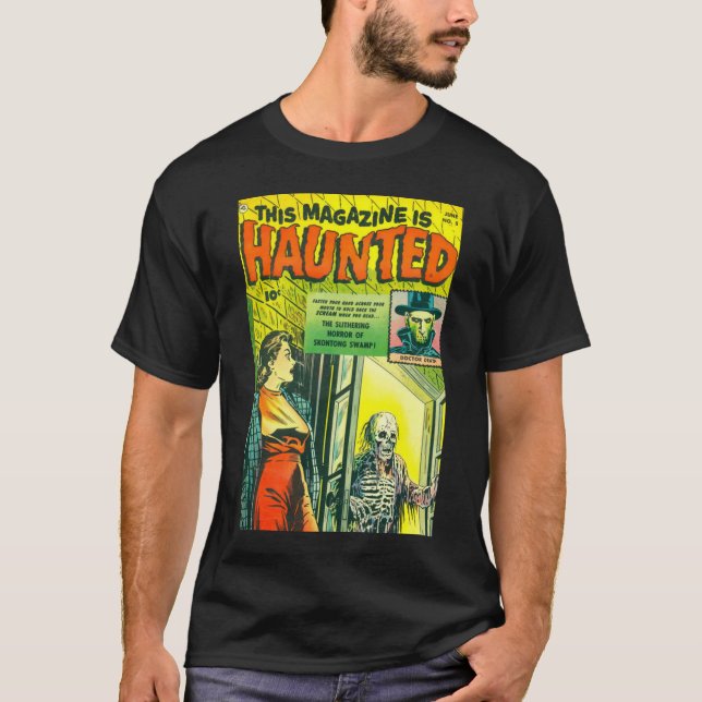 Vintages Halloween-Comic-Buch T-Shirt (Vorderseite)