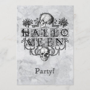 Vintages Halloween Einladung