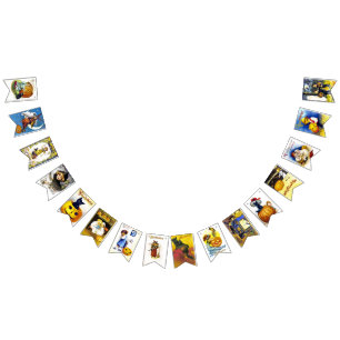 Vintages Halloween Ephemera Wimpelkette