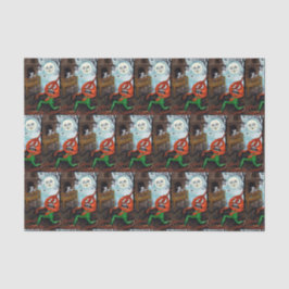 Vintages Halloween-Geist pimpkin Partygewebe Seidenpapier