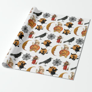 Vintages Halloween-Geschenk Geschenkpapier