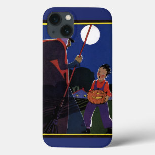 Vintages Halloween, gruselige Hexe mit Junge Case-Mate iPhone Hülle