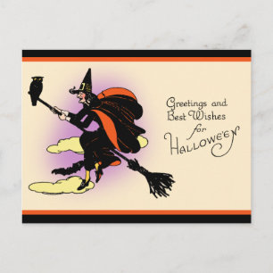 Vintages Halloween-Gruß Postkarte