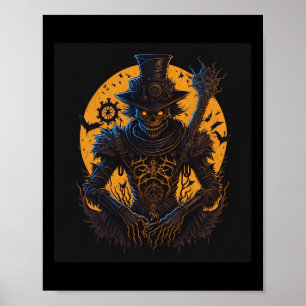 Vintages Halloween-Halloween-Kostüm Men Wome Poster