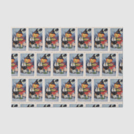 Vintages Halloween-Hexekürbis-Partygewebe Seidenpapier