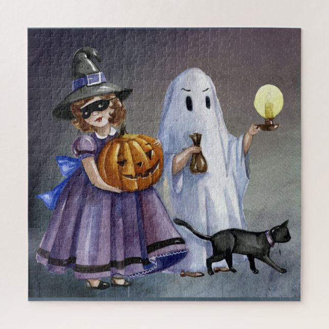 Vintages Halloween Jigsaw Puzzle (Vertikal)