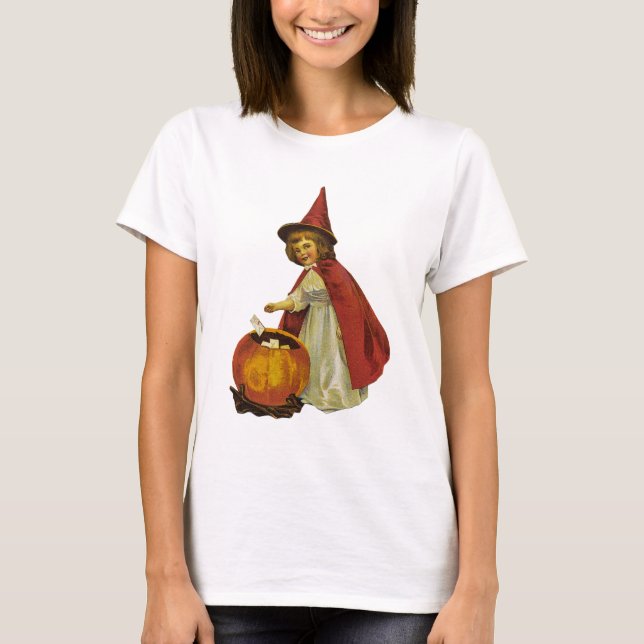 Vintages Halloween-Kind T-Shirt (Vorderseite)