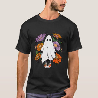 Vintages Halloween Kostüm Spooky Retro Niedlich fl T-Shirt