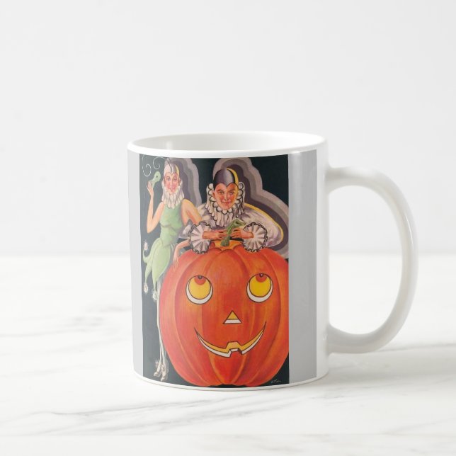 Vintages Halloween-KostümParty Tasse (Rechts)