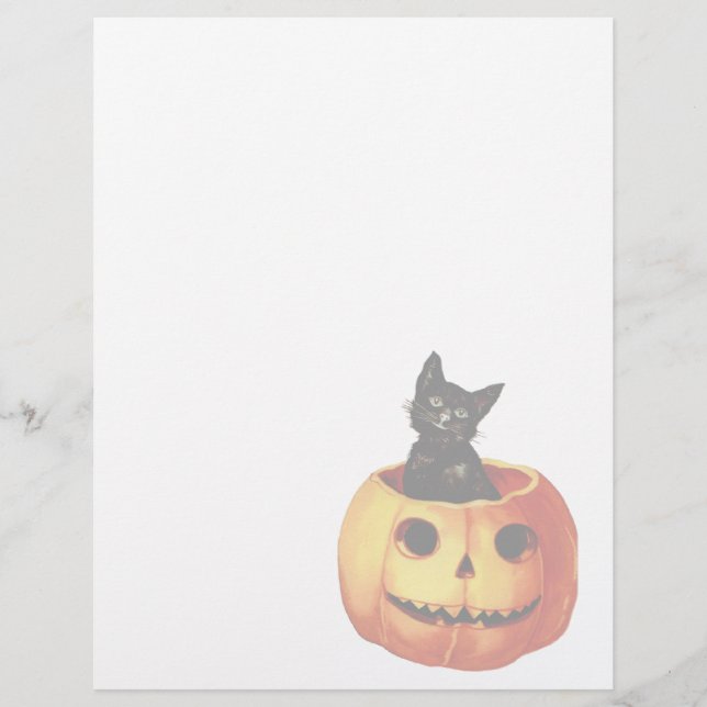 Vintages Halloween-Letterhead-Stadium (Vorderseite)