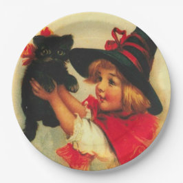 Vintages Halloween Pappteller