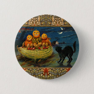 Vintages Halloween-Party Button