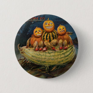 Vintages Halloween-Party Button