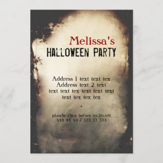 Vintages Halloween-Party Einladung