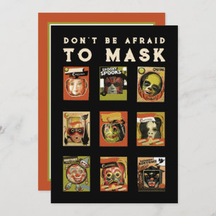 Vintages Halloween-Party Einladung